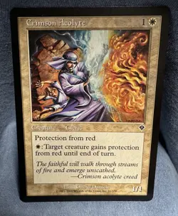 MTG - Crimson Acolyte - Invasion - NM - Free Shipping! - Buy more & Save! - Image 1
