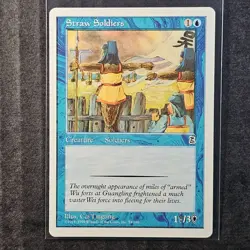 Straw Soldiers #54 Portal Three Kingdoms WOTC MtG PTK P3K LP English (1/3) - Image 1