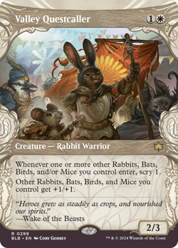 Valley Questcaller - BLB #299 | NORMAL | NM | MTG | BORDERLESS | SHOWCASE - Image 1