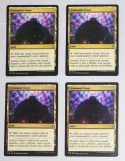 Command Tower Battle for Baldur's Gate x4 CLB MTG Playset Magic The Gathering NM - Image 1
