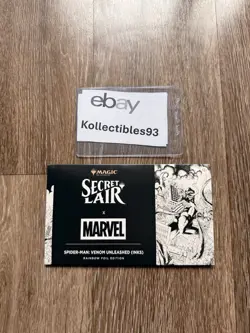 MTG Secret Lair Spider-Man Venom Unleashed Inks Foil - Sealed IN HAND - Image 1