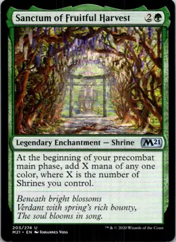 Sanctum of Fruitful Harvest 203 U Core Set 2021 LP Magic The Gathering - Image 1
