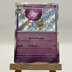 Rabsca 163/091 Pokemon TCG Scarlet&Violet: Paldean Fates Holo Shiny Rare Card NM - Image 1