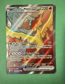 Team Rocket's Moltres ex 208/182 SV10: Destined Rivals Pokemon TCG Card NM/M - Image 1