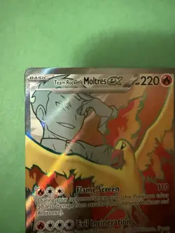 Team Rocket's Moltres ex 208/182 SV10: Destined Rivals Pokemon TCG Card NM/M - Image 3
