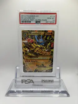 POKEMON XY FURIOUS FISTS #113 M LUCARIO EX PSA 10 - Image 1