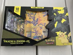 Pokemon TCG Pikachu & Zekrom - GX Tag Team Premium Collection Box NEW/Sealed - Image 1