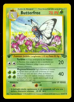 Pokemon BUTTERFREE 33/64 - 1st Edition Jungle - - NEAR MINT/MINT - ITALIAN - Image 1