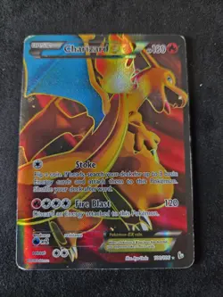 CHARIZARD EX 100/106 FULL ART HOLO, POKEMON 2014 XY FLASHFIRE MP - Image 1