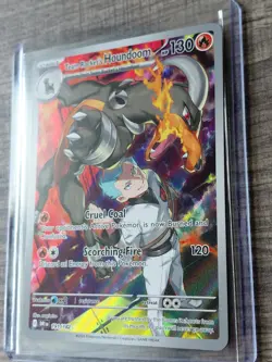 Pokemon TCG Team Rockets Houndoom Illustration Rare Card 191/182 Destined Rivals - Image 2