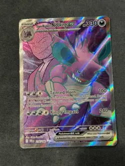 Pokemon Team Rocket's Nidoking ex 216/182 Destined Rivals Ultra Rare Holo NM - Image 1