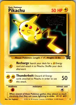 Pikachu (Movie Promo) Promo WoTC Promo 04/53 LP/MP - Pokemon TCG - Image 1