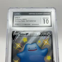 Ditto V Pokemon (2021) Shining Fates SV118/SV122 CGC 10 GEM MINT - Ships Free - Image 2