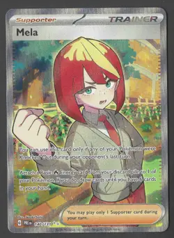 Mela 140/131 Ultra Rare Pokemon Prismatic Evolutions NM - Image 1