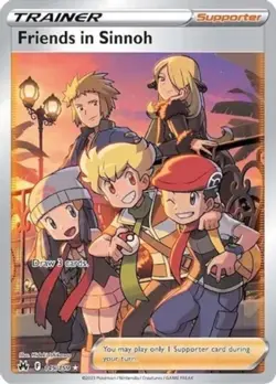 NM-Mint Friends in Sinnoh (Full Art) - 149/159 - Ultra Rare Pokemon Crown Zenith - Image 1