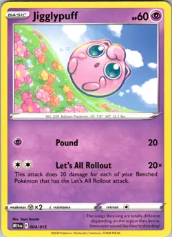Jigglypuff Promo McDonald's Promos 2024 004/015 NM - Pokemon TCG - Image 1