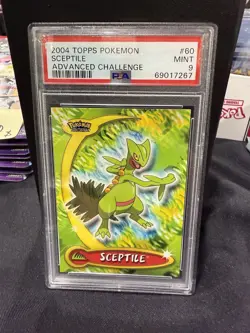 2004 Topps Pokemon Advanced Challenge Sceptile #60 - PSA 9 Mint - Image 1
