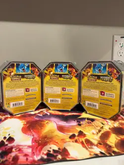 Pokemon Hidden Fates Tins (Set of 3 Tins) - Charizard, Raichu, Gyarados Art Set - Image 2