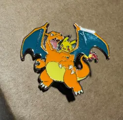 Pokemon Celebrations Enamel Pin 25th Anniversary Charizard Pikachu UPC - Image 1