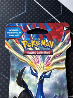 1x POKEMON XY BASE SET SLEEVED BOOSTER BLISTER PACK XERNEAS ART - Image 3