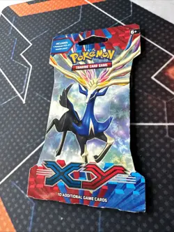 1x POKEMON XY BASE SET SLEEVED BOOSTER BLISTER PACK XERNEAS ART - Image 5