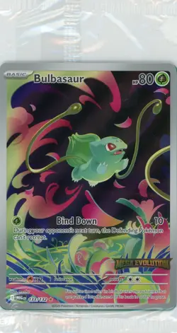 2025 Pokemon Bulbasaur #133/132 Mega Evolution Stamped Promo Sealed - Image 1