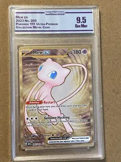Pokemon TCG Mew ex 205/165 Sv: 151 Ultra Premium Metal Tcg Graded Cc&G 8.5 - Image 3