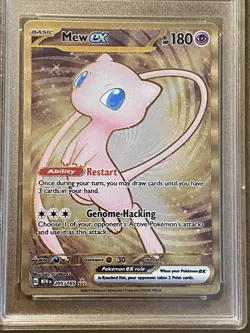 Pokemon TCG Mew ex 205/165 Sv: 151 Ultra Premium Metal Tcg Graded Cc&G 8.5 - Image 4