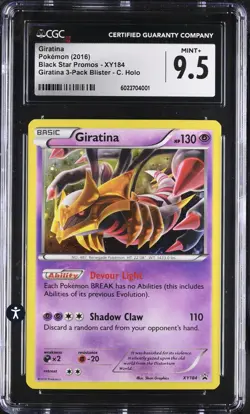 Pokemon Giratina Cosmos Holo XY184 Black Star Promo CGC 9.5 - Image 3
