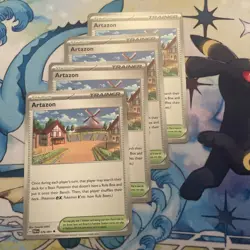 Artazon 076/091 Uncommon Playset 4X Paldean Fates Pokemon TCG Mint NM - Image 1