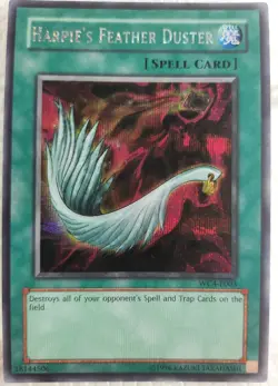 Yu-Gi-Oh Harpie's Feather Duster WC4-E003 Secret Rare Near Mint - Image 1