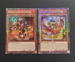 2025 YUGIOH MP25 1ST ED STARLIGHT RARE RESCUE ACE & KING PONIX NM SET - Image 1