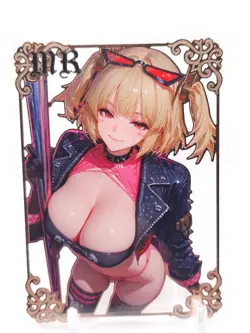 Goddess Story - Pink Metal Waifu Card - Burnice - NUMBERED 094/100 - Image 1