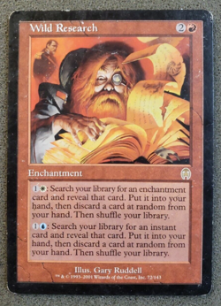Wild Research Apocalypse MP Red Rare MAGIC THE GATHERING MTG CARD (DS3D1PS)..... - Image 1