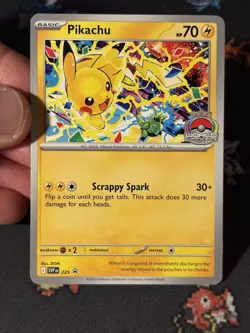 Pokemon Cards Pikachu SVP225 World Championship 2025 Promo - (NM) - Image 2