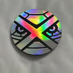 Metagross Silver Mirror Metallic Pokemon Card TCG Flip Coin - Image 2