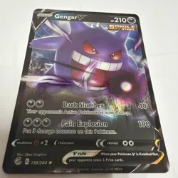 Gengar V 156/264 Fusion Strike NM Full Art Ultra Rare Pokemon Card - Image 2
