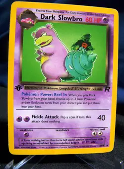 Dark Slowbro 29/82 - 1st Edition Team Rocket Vintage Pokemon Card - EX+ / NM- - Image 1
