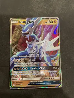 Pokemon Dialga GX 100/156 Holo Ultra Rare Card SM Ultra Prism Mint/ NM - Image 1