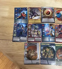 Bakugan Battle Brawlers card lot, 9 Paper Cards, 11 Metal Cards - Image 4