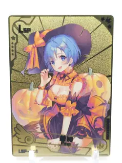 Goddess Story - Gold Metal Waifu Card - Rem - Image 1