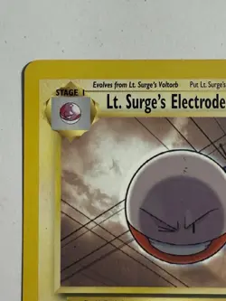 LP Lt. Surge's Electrode 52/132 Gym Heroes Regular Pokemon card English - Image 2