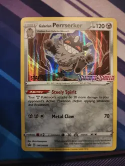 Galarian Perrserker - (Prerelease) SWSH008 SWSH: Sword & Shield Promo Cards Holo - Image 1