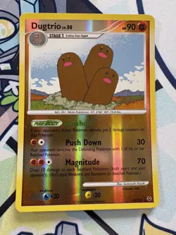 Pokemon Card - Dugtrio - Platinum Base Set - Reverse Holo Rare - 24/127 - NM-LP - Image 1