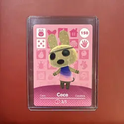Authentic Coco #150 Animal Crossing Amiibo Card Series 2 - MINT - Unscanned - Image 1