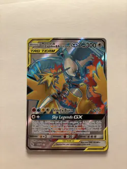 Pokemon TCG Moltres Zapdos Articuno GX Hidden Fates Holo Ultra Rare Card 66/68 - Image 1