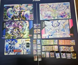 Huge Cardfight Vanguard Collection Lot 3 Decks, Loose Cards, Playmats, Sleeves - Image 1
