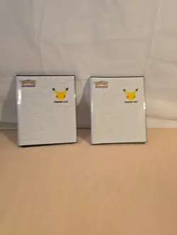 2 Pokemon 25th Anniversary Jumbo Cards And More With First Partner Pack Binders - Image 1