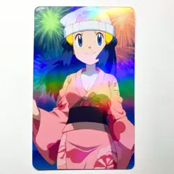 Pokemon Trainer Dawn Sexy Doujin Waifu Girl Anime Art Goddess Card - Image 1