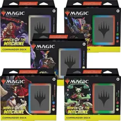 Magic The Gathering MTG March of the Machine Commander Deck Complete Set Of 5 - Image 1